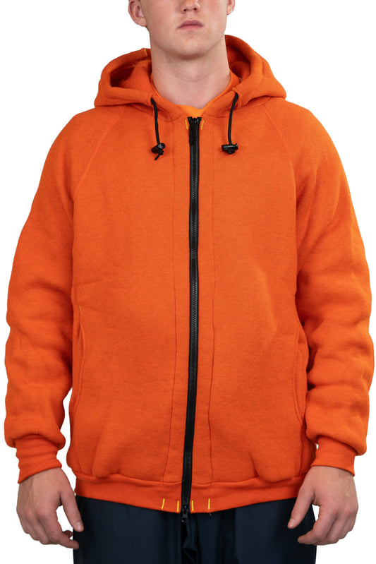 Orange Zip Sweater