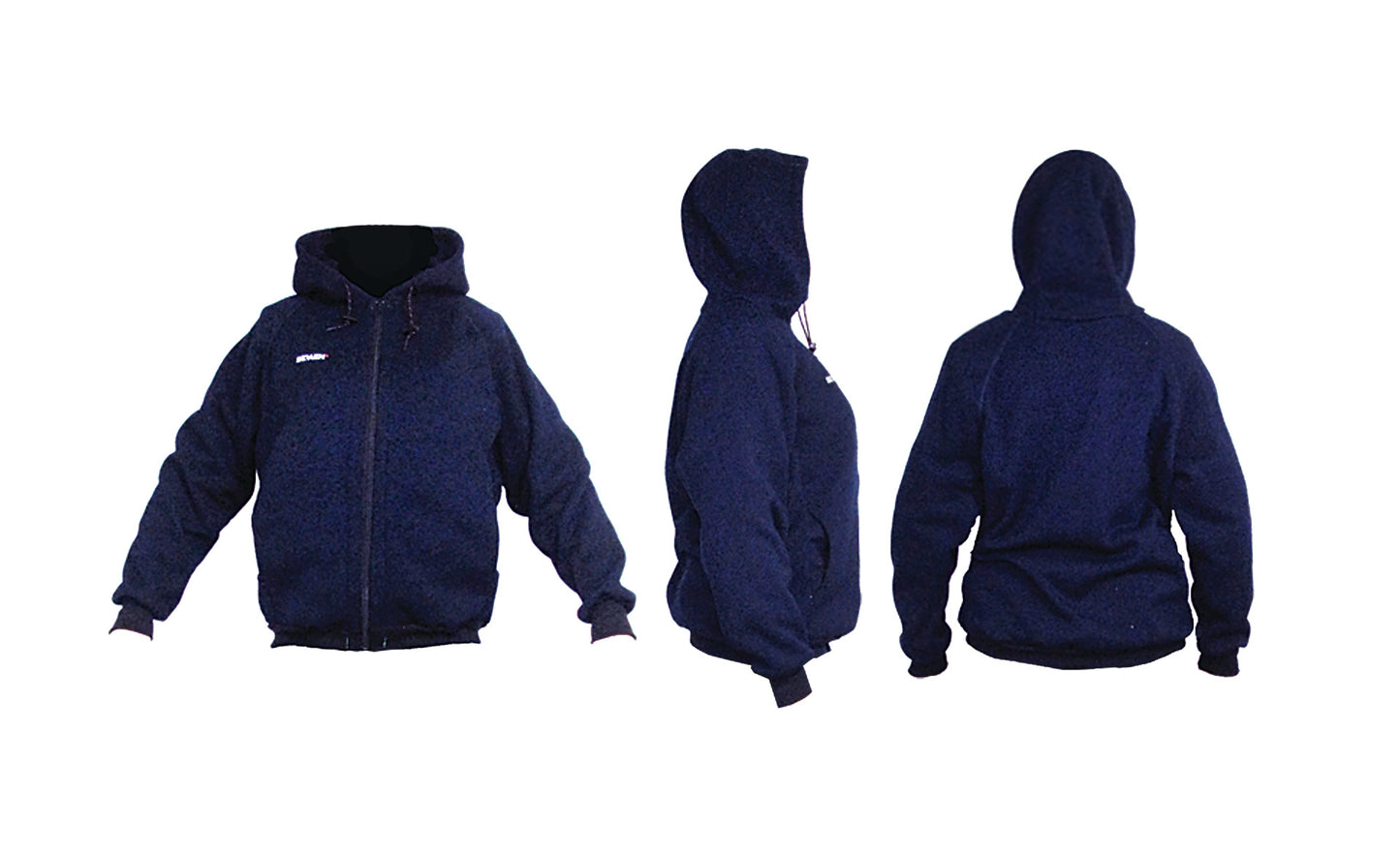 Thermal Hoodie with Front Zip